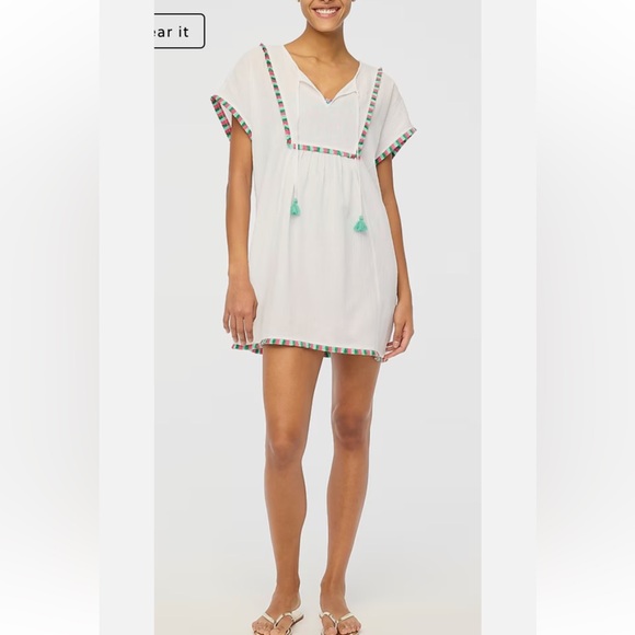 J. Crew Other - J. Crew Fringe Beach Tunic Cotton Cover-Up
